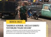 Pasar Hewan Bondowoso Jadi Sasaran Penertiban Babinsa Koramil 0822/01