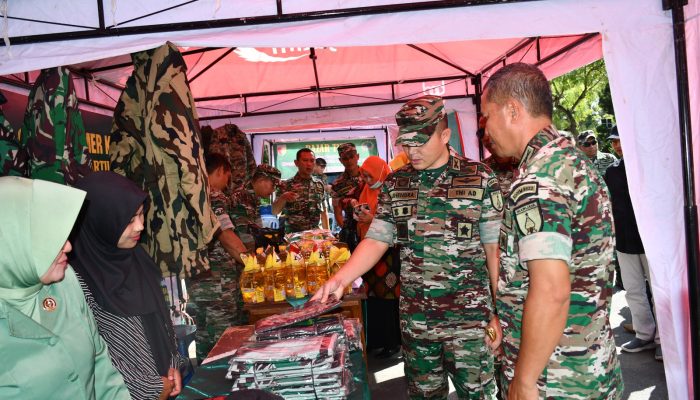 Giat TNI AD Kodim 0822 Bondowoso Gelar Bazar Murah Sambut Hari Raya Idul Fitri 1445 H