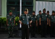 Kasdim 0822 Bondowoso Pimpin Apel Pengecekan Kembali Cuti Lebaran Idul Fitri 1445 H