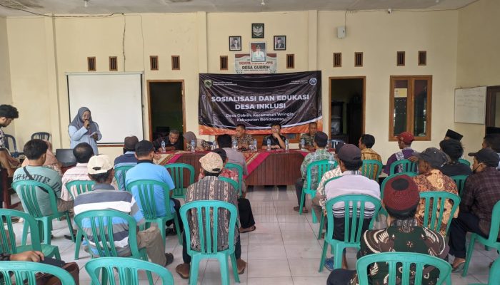 Peran Aktif Babinsa 0822/05 Dalam Kegiatan Sosialisasi Dan Edukasi Desa Inklus Kab Bondowoso