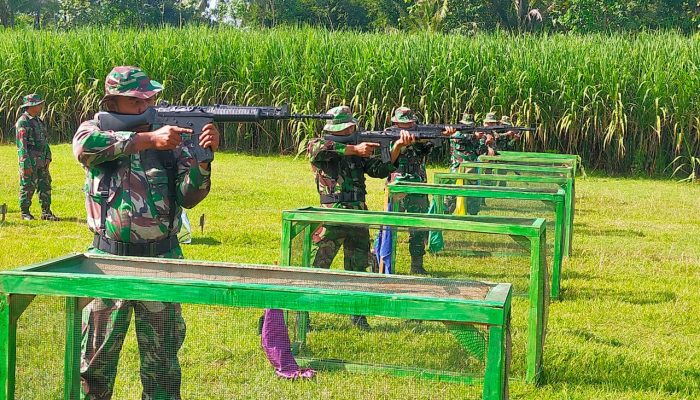 Pertahanankan Kemampuan Menembak, Kodim 0822 Bondowoso Gelar Latbak Jatri