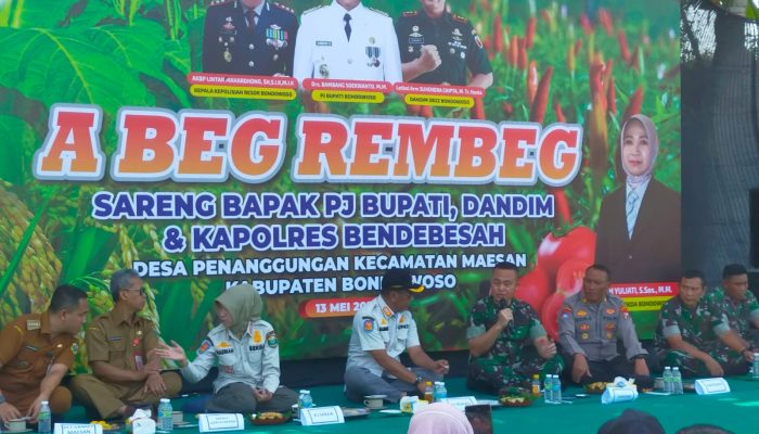 Dandim 0822 Bondowoso Mengikuti Kegiatan Abeg Rembeg Didesa penanggungan