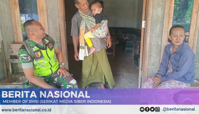 Pendekatan Dengan Warga Binaan, Babinsa Gunakan Senyum Ramah  