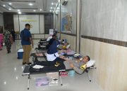 Polres Bondowoso Menggelar Giat Donor Darah Dalam Rangka Hari Bhayangkara ke 78 Tahun 2024