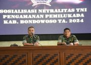 Sosialisasi Netralitas TNI Dalam Pilkada Tahun 2024, Dandim 0822 Bondowoso Berikan Jam Komandan
