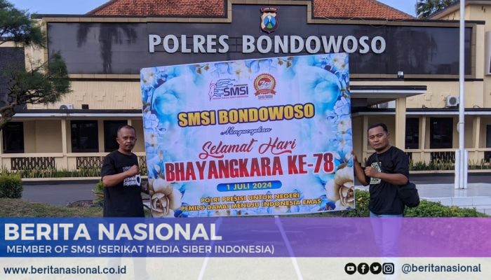 Hari Bhayangkara ke-78, Wakapolres: Terima Kasih SMSI Bondowoso