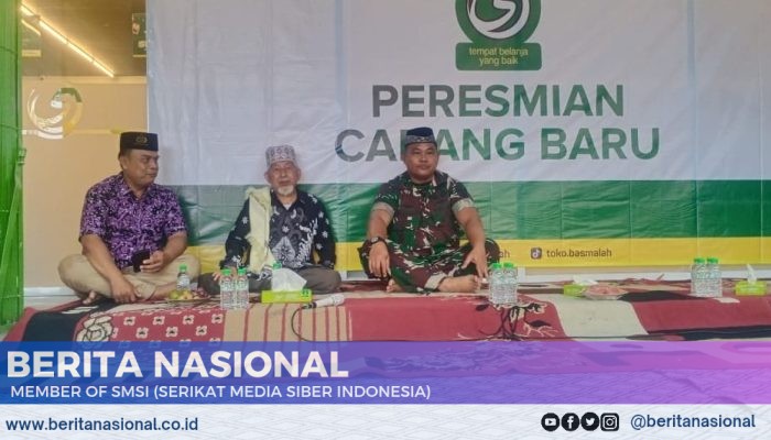 Danramil 0822/01 Bondowoso Bersama Babinsa Menghadiri Undangan Pembukaan Toko Basmalah