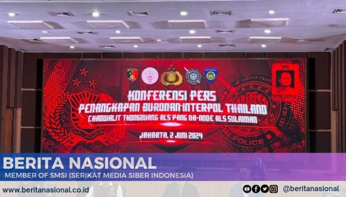 Polri Tangkap Buronan Thailand Paling Dicari