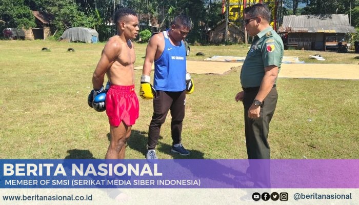 Hadapi Tanding Ke Thailand, Kasdim 0822 Bondowoso Berikan Semangat Kepada Praka Yulianus Imbir