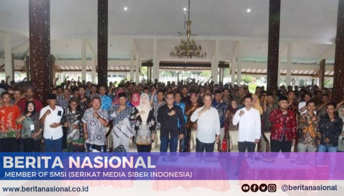 Pemerintah Kabupaten Bondowoso Menggelar wasbang Bersama Perangkat Desa,Begini Pesan Pj Bupati