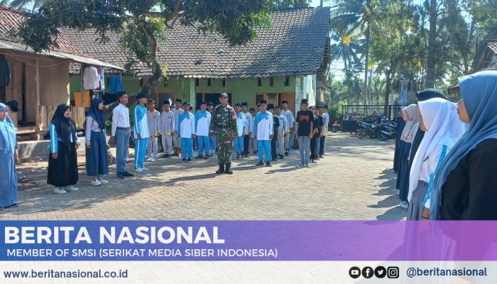 Babinsa Sertu Maryadi Tingkatkan Disiplin Santri Pondok Pesantren Al Aziz