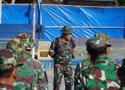 Kodim 0822/Bondowoso Gotong Royong bersama warga Sambut HUT RI ke-78