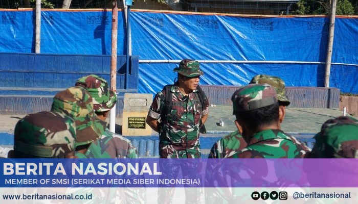Kodim 0822/Bondowoso Gotong Royong bersama warga Sambut HUT RI ke-78