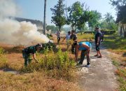 Peduli Kebersihan, Anggota Kodim 0822 Bondowoso Pembersihan Pangkalan Ex. Yonif 514