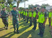 Kasdim 0822 Bondowoso, Mayor Inf Tanuri Pimpin Apel Gelar Pasukan Pengamanan Pilkada Tahun 2024