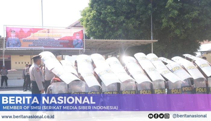 Polres Bondowoso Menggelar Latihan Dalmas Dalam Rangka Persiapan Pilkada Serentak 2024