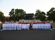 Dandim 0822 Bondowoso Pimpin Upacara Parade Senja, Peringati HUT ke-79 Kemerdekaan RI dengan Penuh Khidmat