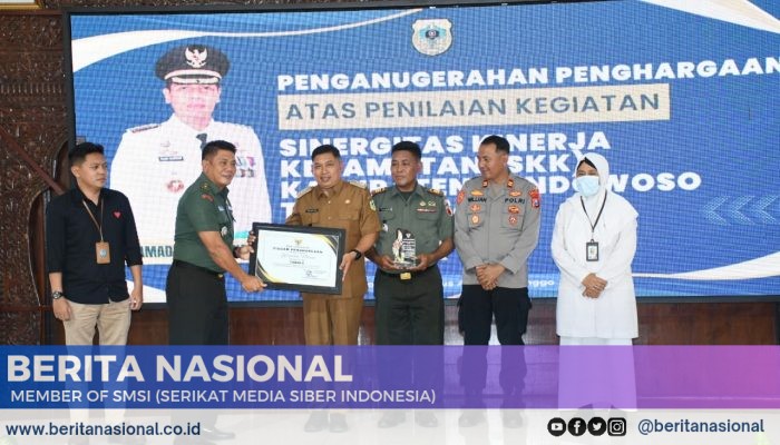 Kasdim 0822 Hadiri Penghargaan Kecamatan Terbaik Sinergitas Kinerja Tahun 2024 Kabupaten Bondowoso