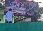 Sambut HUT TNI Ke-79, Kodim 0822 Bondowoso Jajaran Pasang Banner