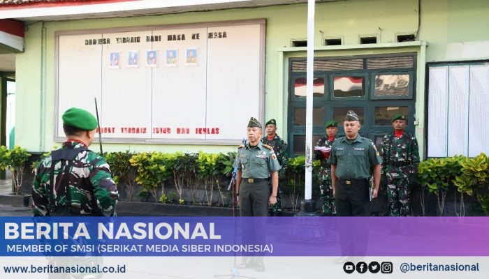 Upacara Bendera di Lapangan Makodim 0822 Bondowoso, Tingkatkan Solidaritas dan Nasionalisme