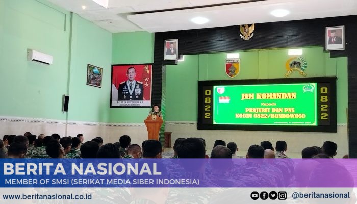 Kodim 0822 Bondowoso Gelar Jam Komandan dan Do’a Bersama 