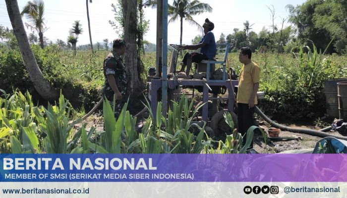 Petani Kini Bisa Panen Hingga Tiga Kali Setahun, Danpos 06/Jambesari Kawal Pengeboran Air