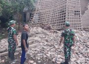 Angin Puting Beliung Terjang Pemukiman, Tanggap Cepat Koramil Maesan, Polsek, dan BPBD Tinjau Lokasi Terdampak