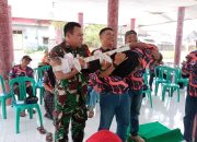 Babinsa Desa Mengok Perkuat Pelatihan Mitigasi Bencana