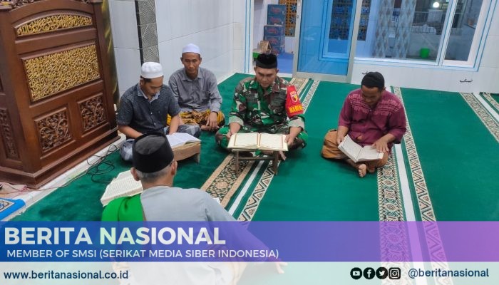 Babinsa Posramil Jambesari Ikut Khotmil Qur’an, Pererat Hubungan dengan Warga