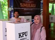 H-8 menuju Pelaksanaan Pilkada 2024, PPK Sumberwringin Bondowoso Gelar Simulasi Putungsura 