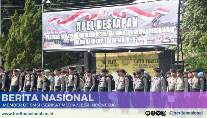 Polres Bondowoso Gelar Apel kesiapan perlengkapan personil pam TPS Operasi Mantab Praja Dalam Pilkada Serentak Tahun 2024