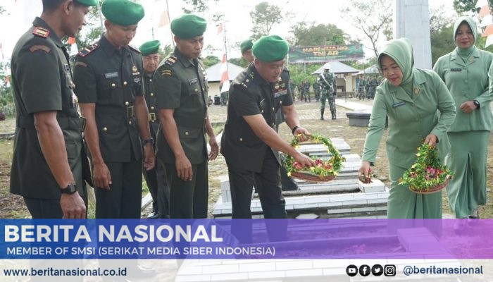 Kodim 0422/Lampung Barat Gelar Upacara Ziarah Nasional Dalam Rangka Hari Juang TNI-AD Tahun 2024