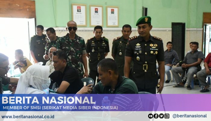 Kodim 0822 Bondowoso Gelar Bakti Sosial Cek Kesehatan Gratis Dalam Rangka Hari Juang TNI AD