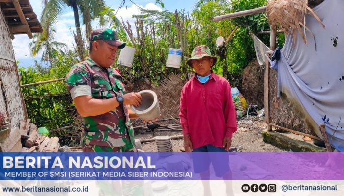 Babinsa Sumbersari Bondowoso Dorong Kemajuan UMKM Home Industri Cobek