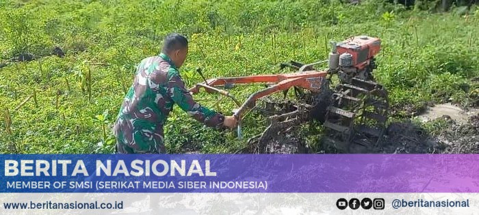 Pentingnya Ketahanan Pangan: Babinsa Koncer Kidul Membajak Sawah untuk Masa Depan Desa