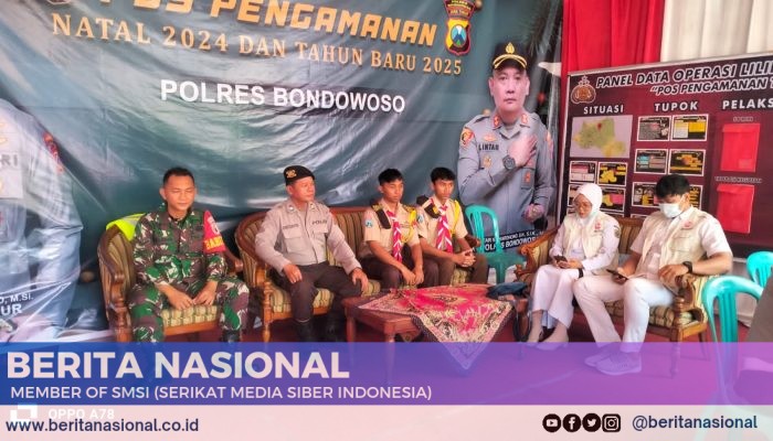 Babinsa Sigab Amankan Pos PAM Nataru di Tapen