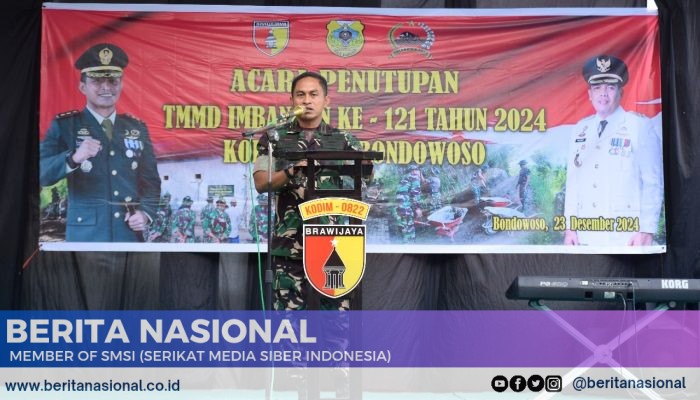 Penutupan TMMD Imbangan Ke-121 Kodim 0822 Bondowoso: Pavingisasi Jalan dan Semangat Kemanunggalan TNI-Rakyat