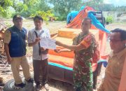 Babinsa 0822 Dampingi Pendistribusian Pupuk Organik Cair untuk Gapoktan di Kecamatan Ijen Kabupaten Bondowoso