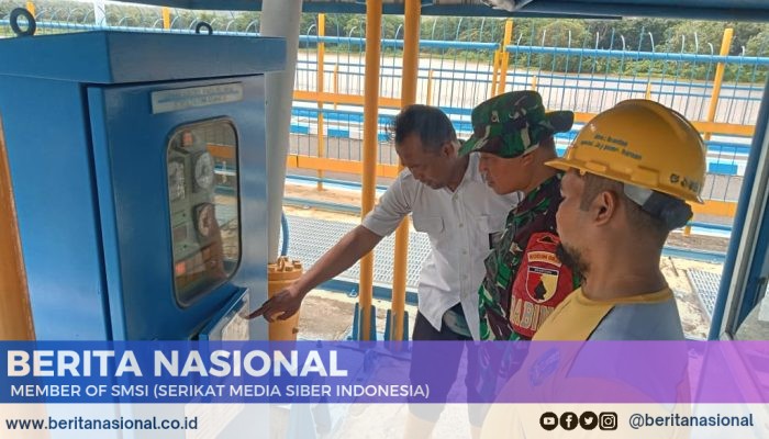 Pengecekan Debit Air Bendungan Samba, Babinsa Tapen Pastikan Kondisi Aman Di Kab Bondowoso