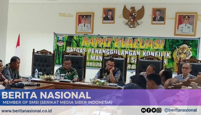 Kodim 0422/LB Bersama Forkopimda Pesisir Barat Laksanakan Rapat Konflik Harimau Sumatera