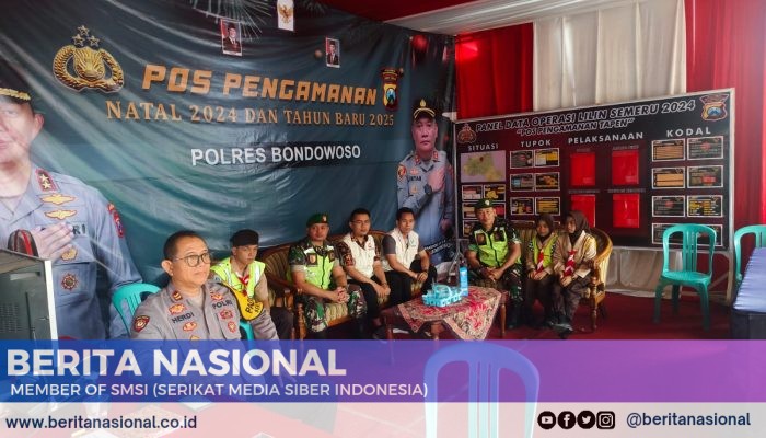 Babinsa Kodim 0822 Laksanakan Pos Pengamanan Di Tapen Kabupaten Bondowoso