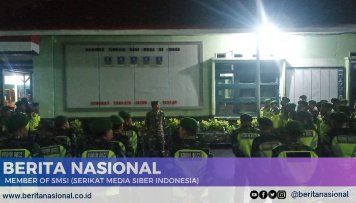 Setiap Saat Siap Bergerak(S3B) Kodim 0822 Bondowoso Gelar Apel Kesiapsiagaan Pengamanan Malam Tahun Baru 2025