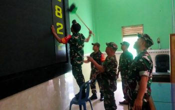 Bersih-Bersih Pangkalan: Kodim 0822 Bondowoso Perlihatkan Semangat Kebersamaan Prajurit