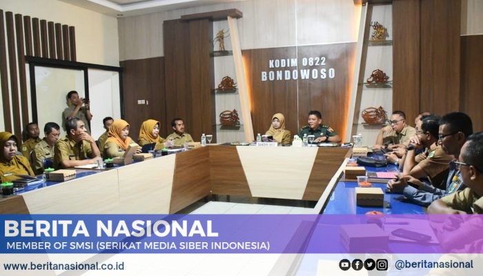 Kodim 0822 Bersama Pemkab. Bondowoso Gelar Rakor Kesiapan TMMD Reguler Ke-123