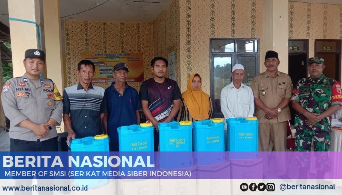 Peningkatan Produktivitas Pertanian, 30 Warga Desa Grujugan Terima Tengki Sprot Baterai