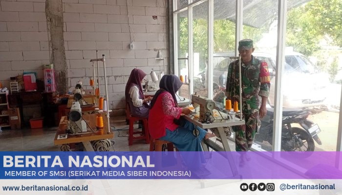 Babinsa Grujugan Dukung Kemajuan UMKM Desa KejawanPendampingan Langsung di Rina Handmade