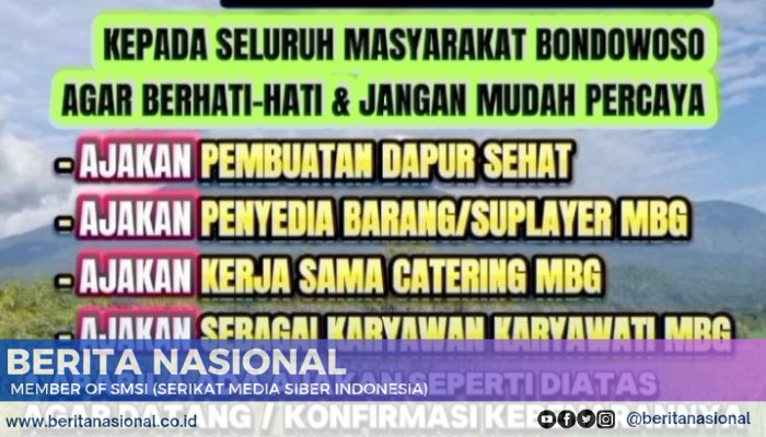 Waspada Penipuan Program Makan Bergizi Gratis, Kodim 0822 Bondowoso Imbau Masyarakat Berani Melapor