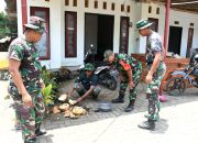 TNI Manunggal Membangun Desa Ke-123: Satgas TMMD Jalin Keakraban dengan Warga Gunosari