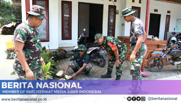 TNI Manunggal Membangun Desa Ke-123: Satgas TMMD Jalin Keakraban dengan Warga Gunosari