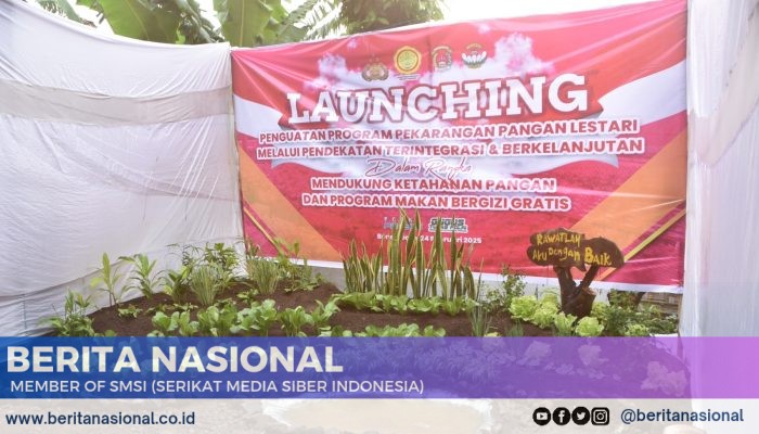 Kapolres Bondowoso Launching Penguatan Program Pekarangan Pangan Lestari Di Bumi Curahdami Bondowoso